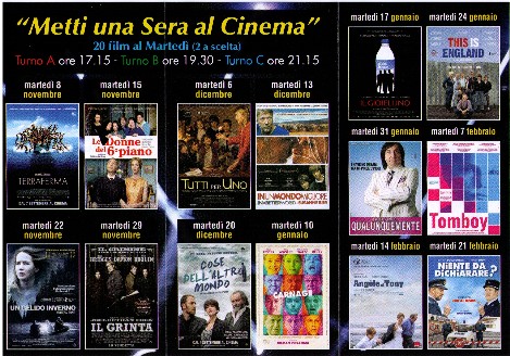 METTI UNA SERA AL CINEMA 23 edizione 2011-2012